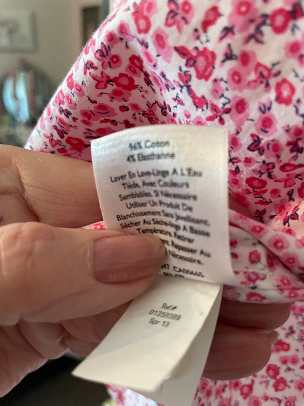 Eddie Bauer Pink and White Floral Button-Down Shirt - Picture 3 of 12
